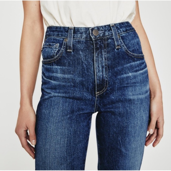 AG Adriano Goldschmeid Alexxis High Rise Vintage Jean starfire Medium Dark Wash - Picture 3 of 13